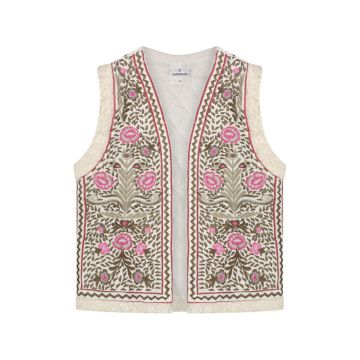 Summum Gilet Embroidered Velours Multi Colour foto 1