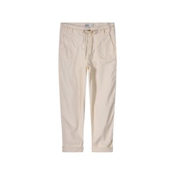 Summum Barrel fit pants butter tencel twill Off White  foto 1