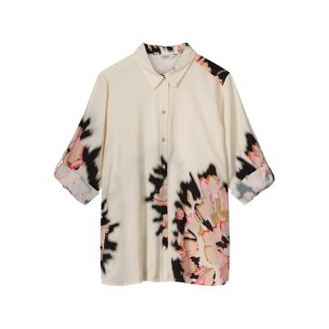 Summum Blouse big flowers Off White  foto 1