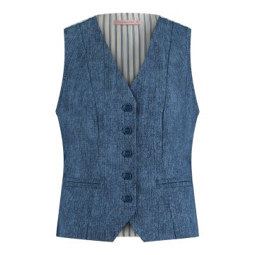 Studio Anneloes Bruno jeans gilet Blauw foto 1