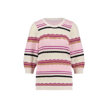 Studio Anneloes Amabel stripe pullover Off White  foto 1