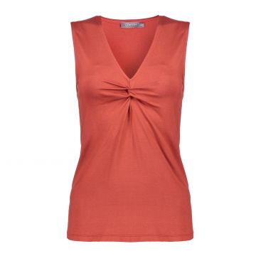 Geisha Sleeveless top v-neck Brique foto 1