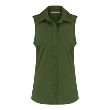 Studio Anneloes Bobby sls blouse Army Groen foto 1