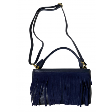 By LAVIE Tas met franjers + gouden details Blauw foto 1