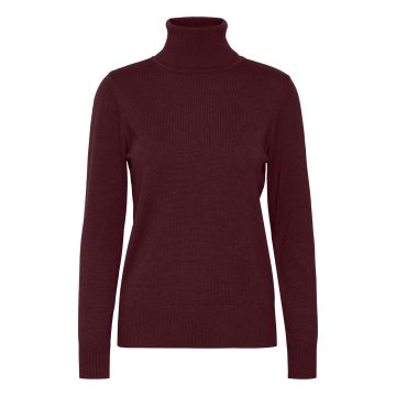 Saint Tropez J2046 MilaSZ Rollneck Pullover Bordeaux rood foto 1