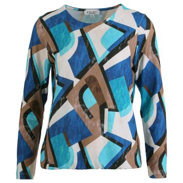 Enjoy Blouson rh allover print Blauw foto 1