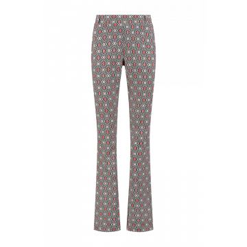 Helena Hart Broek Flair Print Disc Peach foto 1