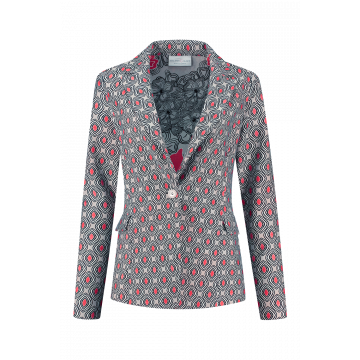 Helena Hart Blazer Jake print disc Peach foto 1