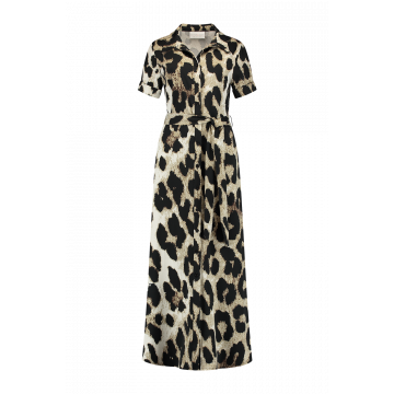 Helena Hart Jurk Yvette Print Leopard Print foto 1