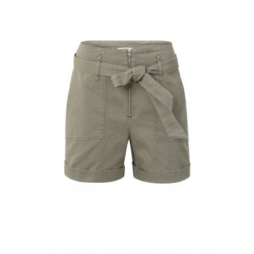 YAYA Woven high waist cargo short Army foto 1