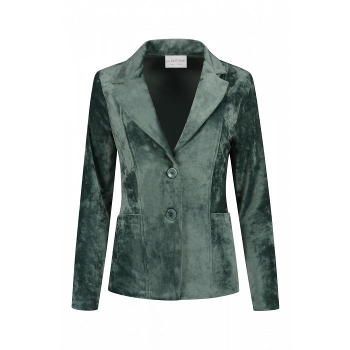 Geliefde Gehakt Elementair Helena Hart Blazer velour kort uni Groen | LAVIE Womenswear